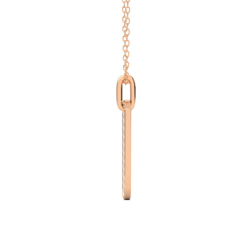 1/2 CT. Natural Diamond Dog Tag Pendant