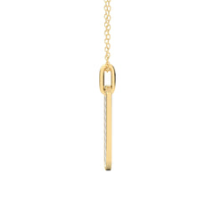 1/2 CT. Natural Diamond Dog Tag Pendant