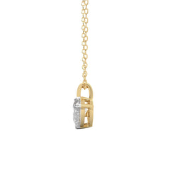 1/4 CT.Toi et Moi Pear Natural Diamond Pendant