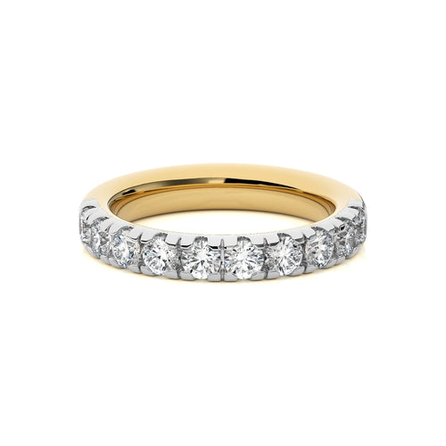 1 CT. Round Lab Created Diamond Half Eternity Band