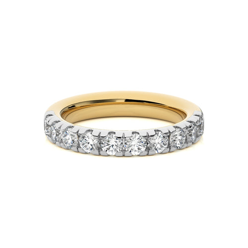 1 CT. Round Natural Diamond Half Eternity Band