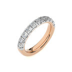 1 CT. Round Natural Diamond Half Eternity Band
