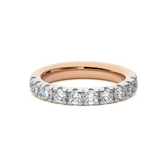 1 CT. Round Lab Created Diamond Half Eternity Band