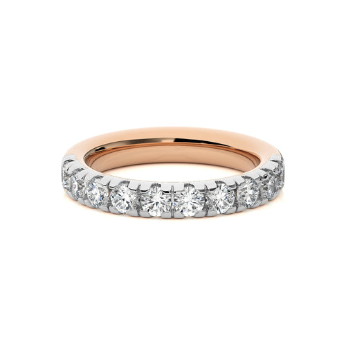 1 CT. Round Natural Diamond Half Eternity Band