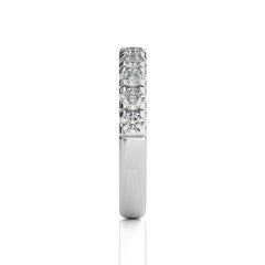 1 CT. Round Natural Diamond Half Eternity Band