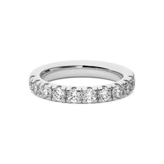 1 CT. Round Lab Created Diamond Half Eternity Band