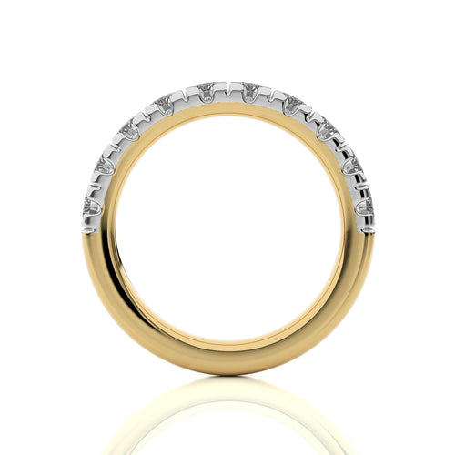 1 CT. Round Natural Diamond Half Eternity Band