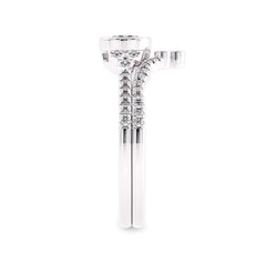 5/8 CT Vintage Lab Created Diamond Bridal Set