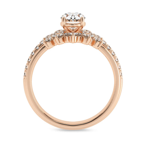 1 1/4 CT Lab Created Diamond Minimalist Bridal set