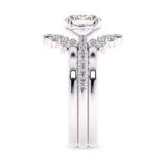 1 1/4 CT Lab Created Diamond Minimalist Bridal set