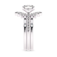 1 1/4 CT Lab Created Diamond Minimalist Bridal set