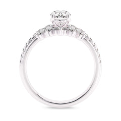 1 1/4 CT Lab Created Diamond Minimalist Bridal set