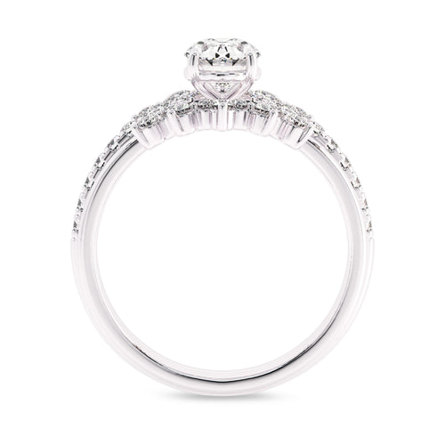 1 1/4 CT Lab Created Diamond Minimalist Bridal set