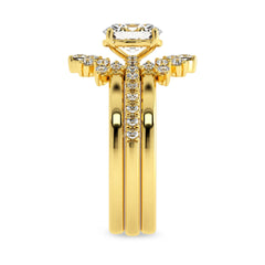 1 1/4 CT Lab Created Diamond Minimalist Bridal set