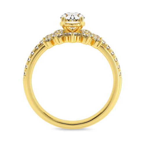 1 1/4 CT Lab Created Diamond Minimalist Bridal set