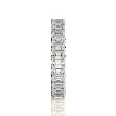 4 CT. Emerald Cut Natural Diamond Full Eternity Band