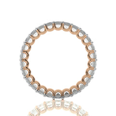 4 CT. Emerald Cut Natural Diamond Full Eternity Band