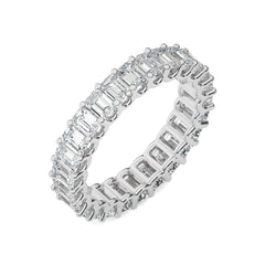 4 CT. Emerald Cut Natural Diamond Full Eternity Band