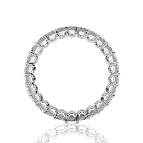 4 CT. Emerald Cut Lab created Diamond Full Eternity Band