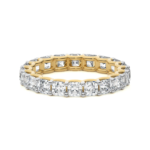 4 CT. Asscher Cut Natural Diamond Full Eternity Band