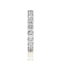 4 CT. Asscher Cut Lab created Diamond Full Eternity Band