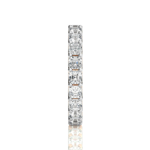 4 CT. Asscher Cut Lab created Diamond Full Eternity Band