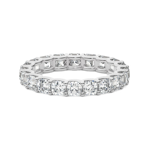 4 CT. Asscher Cut Natural Diamond Full Eternity Band