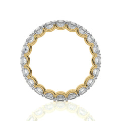 4 CT. Asscher Cut Natural Diamond Full Eternity Band