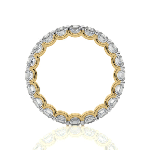 4 CT. Asscher Cut Natural Diamond Full Eternity Band