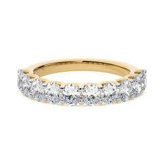1/5 CT. Oval Natural Half Eternity Band