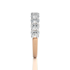 1/5 CT. Oval Natural Half Eternity Band