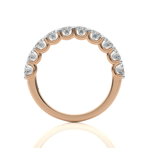 1/5 CT. Oval Natural Half Eternity Band