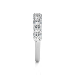 1/5 CT. Oval Natural Half Eternity Band