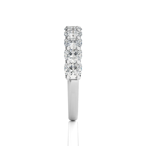 1/5 CT. Oval Natural Half Eternity Band