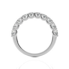 1/5 CT. Oval Natural Half Eternity Band