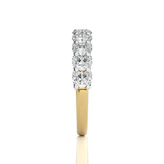 1/5 CT. Oval Natural Half Eternity Band