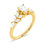 1 CT. Vintage cocktail Lab created diamong Ring.