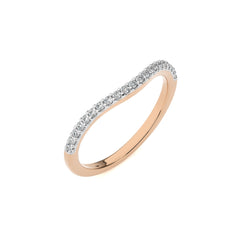 1/6 CT. Curve Lab Created Round Diamond Eternity Band Ring