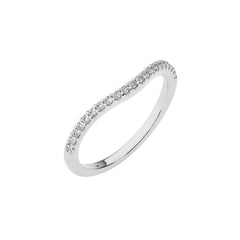 1/6 CT. Curve Natural Round Diamond Eternity Band Ring
