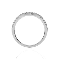 1/6 CT. Curve Natural Round Diamond Eternity Band Ring