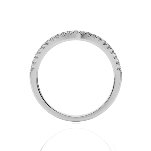 1/6 CT. Curve Natural Round Diamond Eternity Band Ring