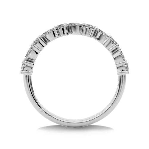 1/2 CT. Cocktail Round and Marquise Natural Diamond Wedding Band