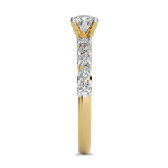 1 CT. Cocktail  Round and Marquise Natural Diamond Engagement Ring