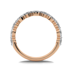 1/2 CT Round and Marquise Natural Diamond Wedding Band