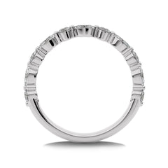 1/2 CT Round and Marquise Natural Diamond Wedding Band