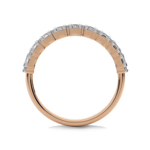 1/2 CT Round and Baguette Natural Diamond Wedding Band
