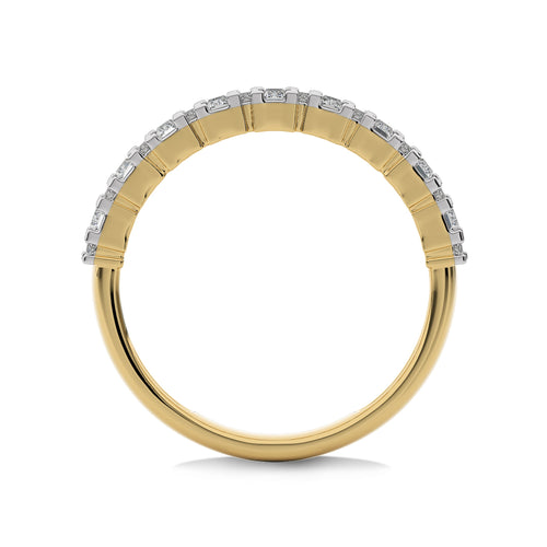 1/2 CT Round and Baguette Natural Diamond Wedding Band