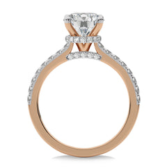 1 3/4 CT. Round Natural Diamond Engagement Ring