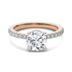 1 3/4 CT. Round Natural Diamond Engagement Ring