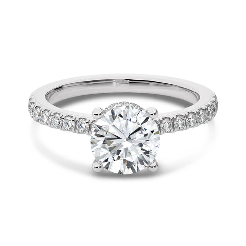 1 3/4 CT. Round Natural Diamond Engagement Ring
